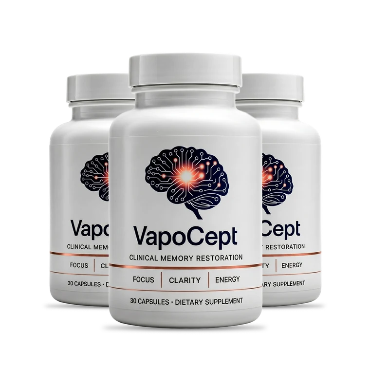 VapoCept™ clinical memory restoration formula — 3 bottles